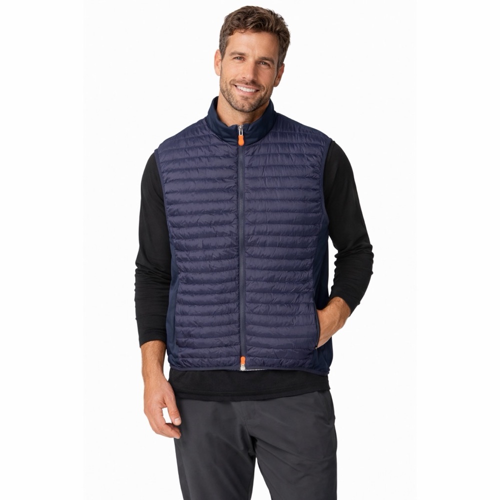 SAVE THE DUCK Burn Plumtech Synthetic Down Puffer Vest - Navy